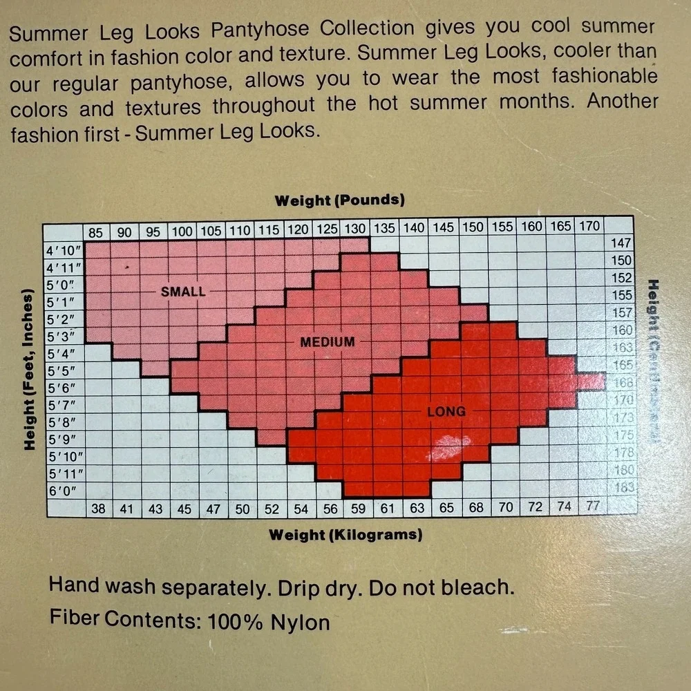 VTG Summer Leg Looks Kayser-Roth Hosiery Long Black Sandalfoot Patterned 1986
